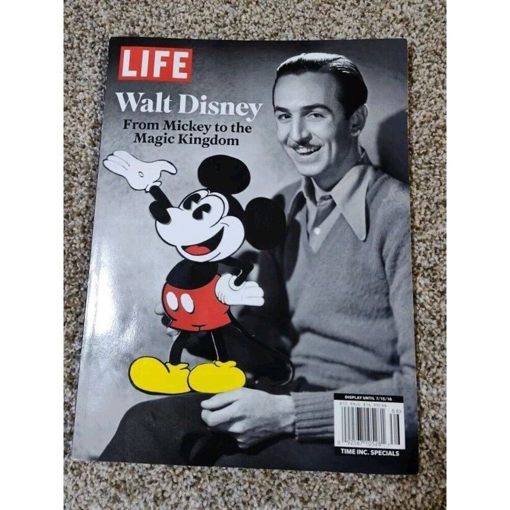 Life Magazine • Walt Disney : From Mickey To Magic Kingdom 50 Years Of Disney